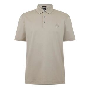 Boss Mens Parris Monogram Polo Shirt / Beige